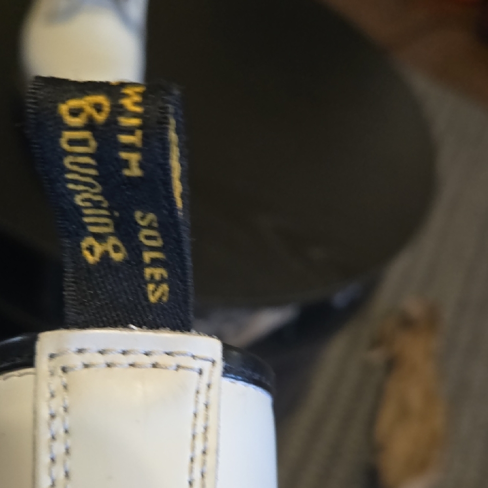 Dr. Martens White Boots with Black Accents - Picture 4 of 15